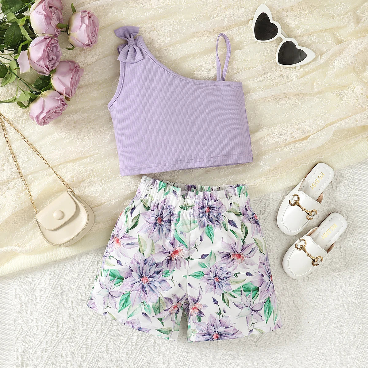 2-pieces-bebe-filles-tenues-ete-ensemble-sans-manches-debardeurs-bow-tops-floral-short-courte-violet-1ans-8ans-cadeaux