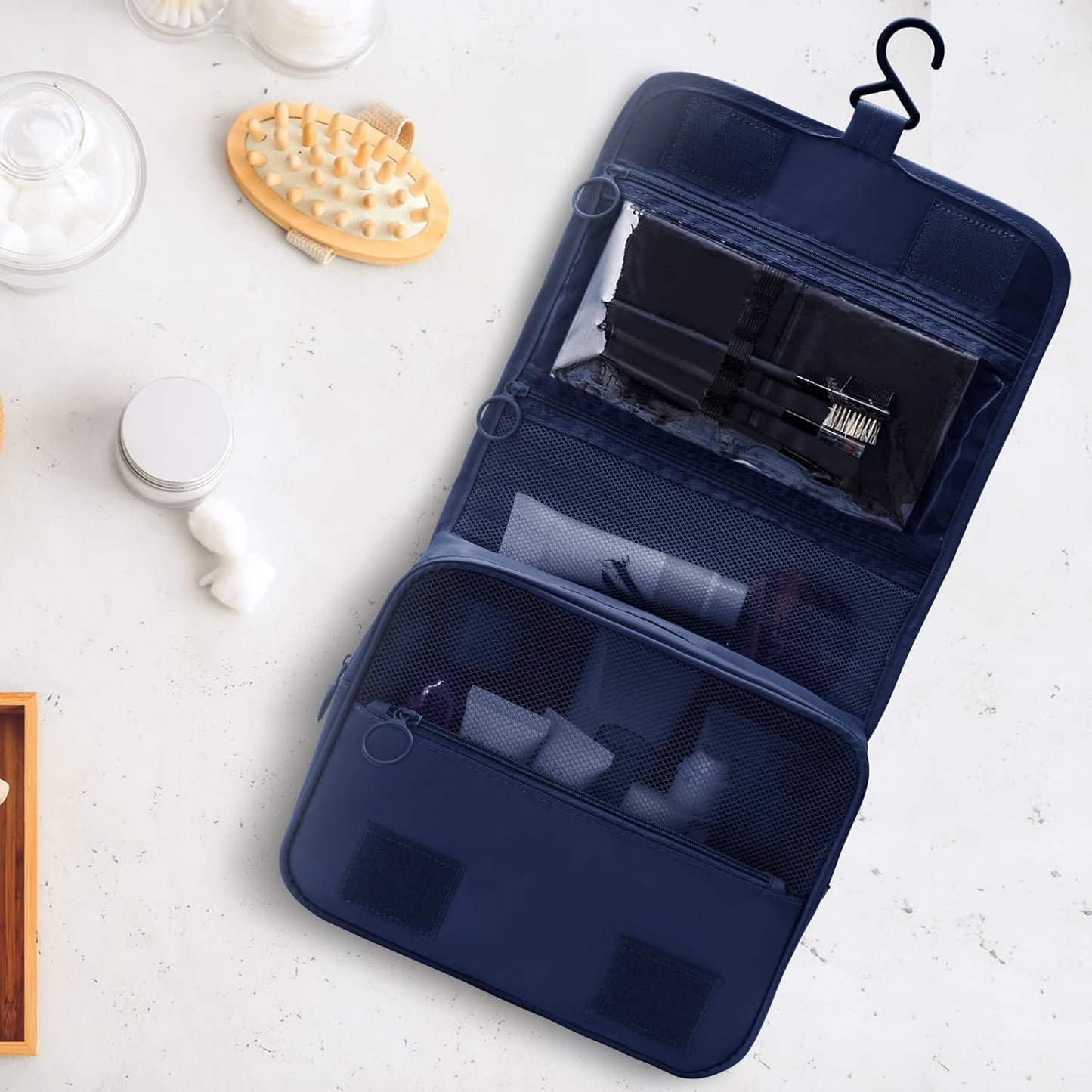 Organisateur de rangement multifonctionnel neutre Pochette de lavage de rangement