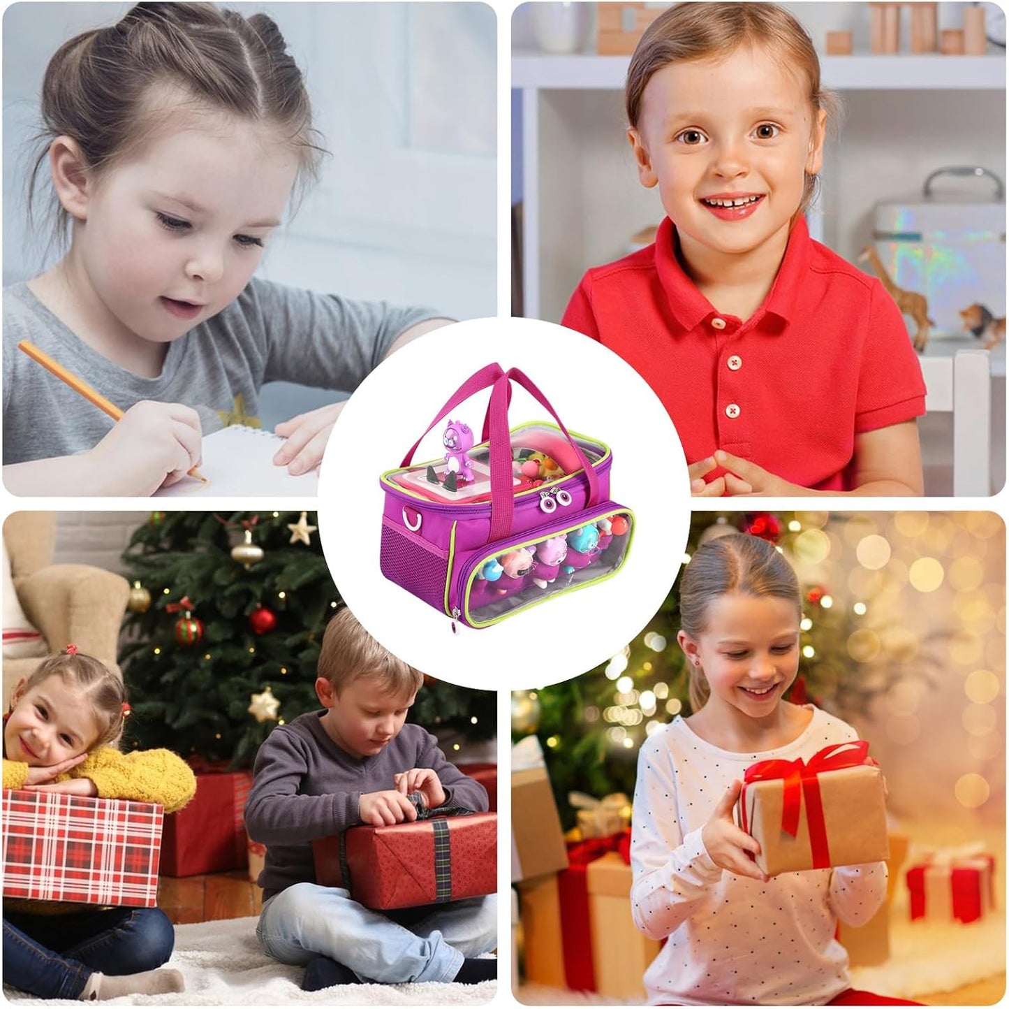 Dyeulget Étui de transport compatible avec Toniebox, sac de rangement pour enfants Toniebox, sac de rangement résistant aux chocs et à la poussière avec poignée pour figurines