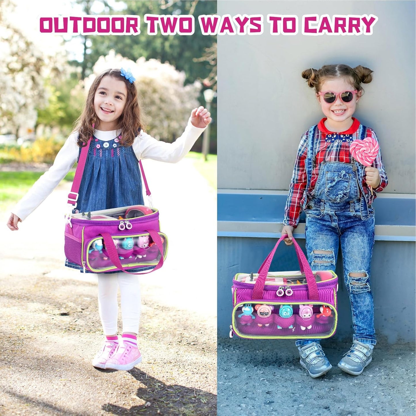 Dyeulget Étui de transport compatible avec Toniebox, sac de rangement pour enfants Toniebox, sac de rangement résistant aux chocs et à la poussière avec poignée pour figurines