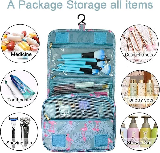ChAusa Sac Cosmétique Suspendu Voyage Maquillage Sacs De Lavage Trousse De Toilette Organisateur