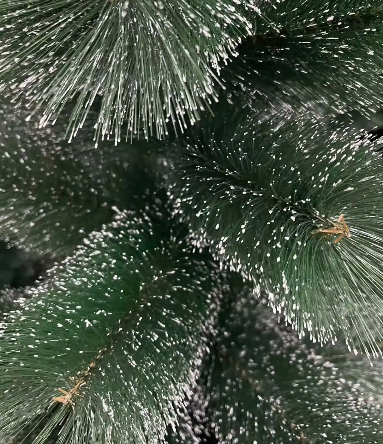 ARBRE DE NOËL, PVC Matériau aiguille de pin, vert avec de la neige, Décoration de Noël