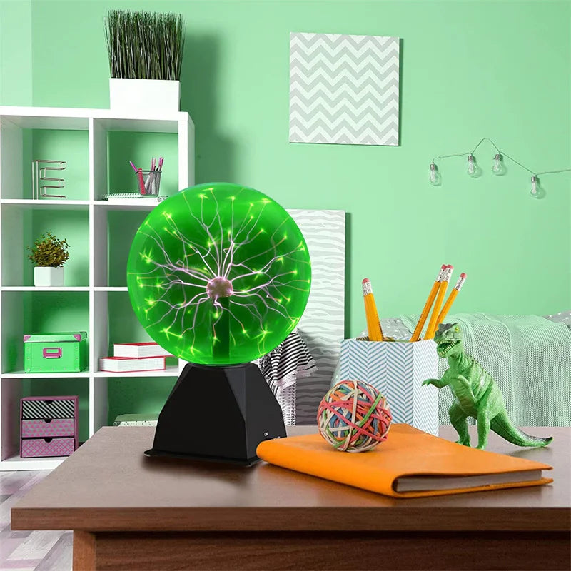 Nouveauté Cristal Magique Plasma Boule Tactile Lampe 220V LED Veilleuse Enfant Veilleuse Anniversaire Noël Enfants Décor Cadeau Éclairage