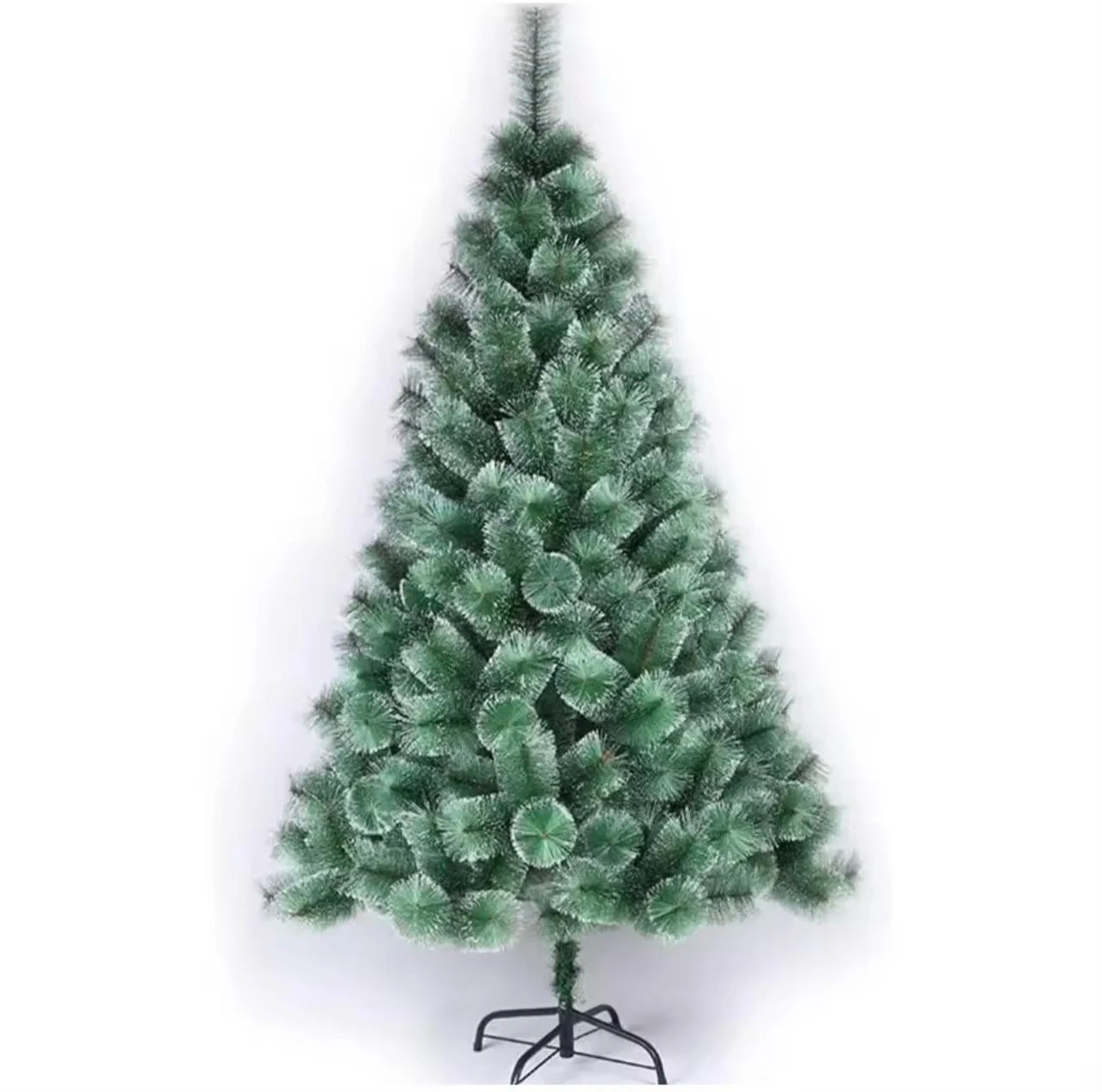 ARBRE DE NOËL, PVC Matériau aiguille de pin, vert avec de la neige, Décoration de Noël