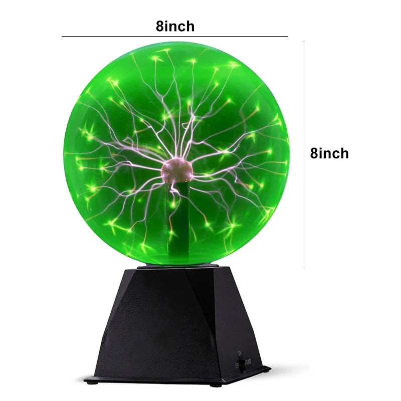 Nouveauté Cristal Magique Plasma Boule Tactile Lampe 220V LED Veilleuse Enfant Veilleuse Anniversaire Noël Enfants Décor Cadeau Éclairage