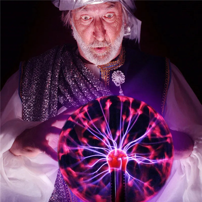 Nouveauté Cristal Magique Plasma Boule Tactile Lampe 220V LED Veilleuse Enfant Veilleuse Anniversaire Noël Enfants Décor Cadeau Éclairage