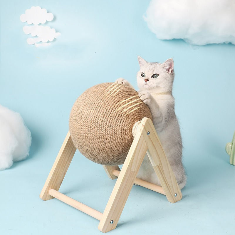Boule à Gratter En Sisal Avec Support Pour Chat