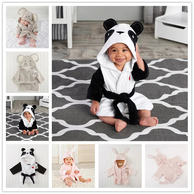 Bébé Peignoir À Capuche Serviette De Plage Pour Enfants Coton 6 m - 5 ans