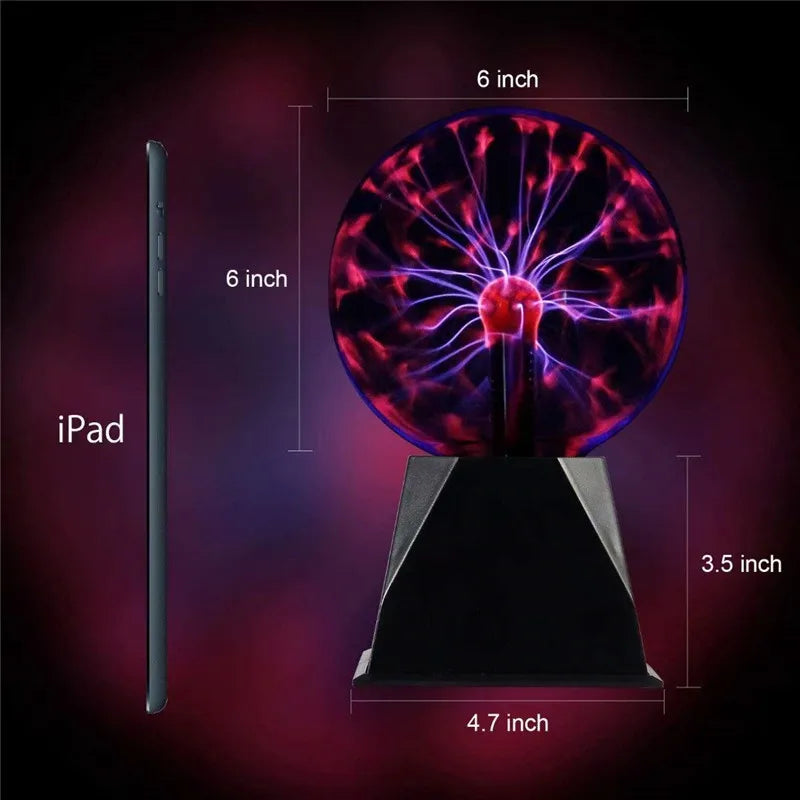 Nouveauté Cristal Magique Plasma Boule Tactile Lampe 220V LED Veilleuse Enfant Veilleuse Anniversaire Noël Enfants Décor Cadeau Éclairage