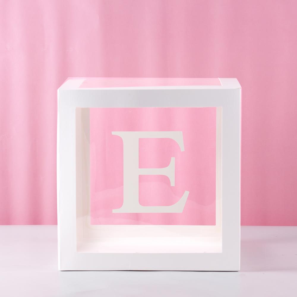 Boîte à Ballons Transparente avec Lettres Personnalisées