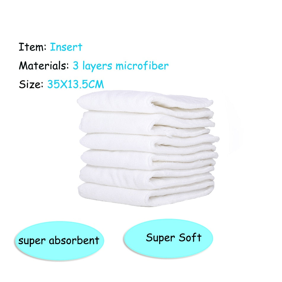 Happyflute 2022 New Fashion Style Baby Nappy 4pcs/set Diaper Cover Waterproof&Reusable Cloth Diaper