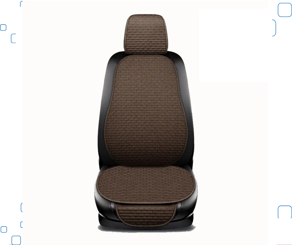 3 , 2, 1 Pièces Coussin De Dossier De Voiture Coussin De Siège De Voiture Universel Lin Respirant Coussin De Siège Quatre Saisons Housse De Siège De Voiture
