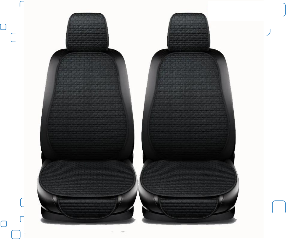 3 , 2, 1 Pièces Coussin De Dossier De Voiture Coussin De Siège De Voiture Universel Lin Respirant Coussin De Siège Quatre Saisons Housse De Siège De Voiture