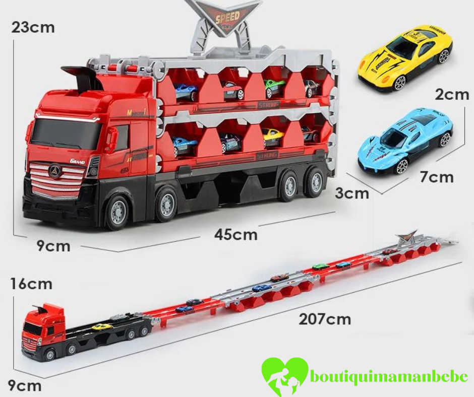 Méga Camion De Transport De Noël Avec Piste