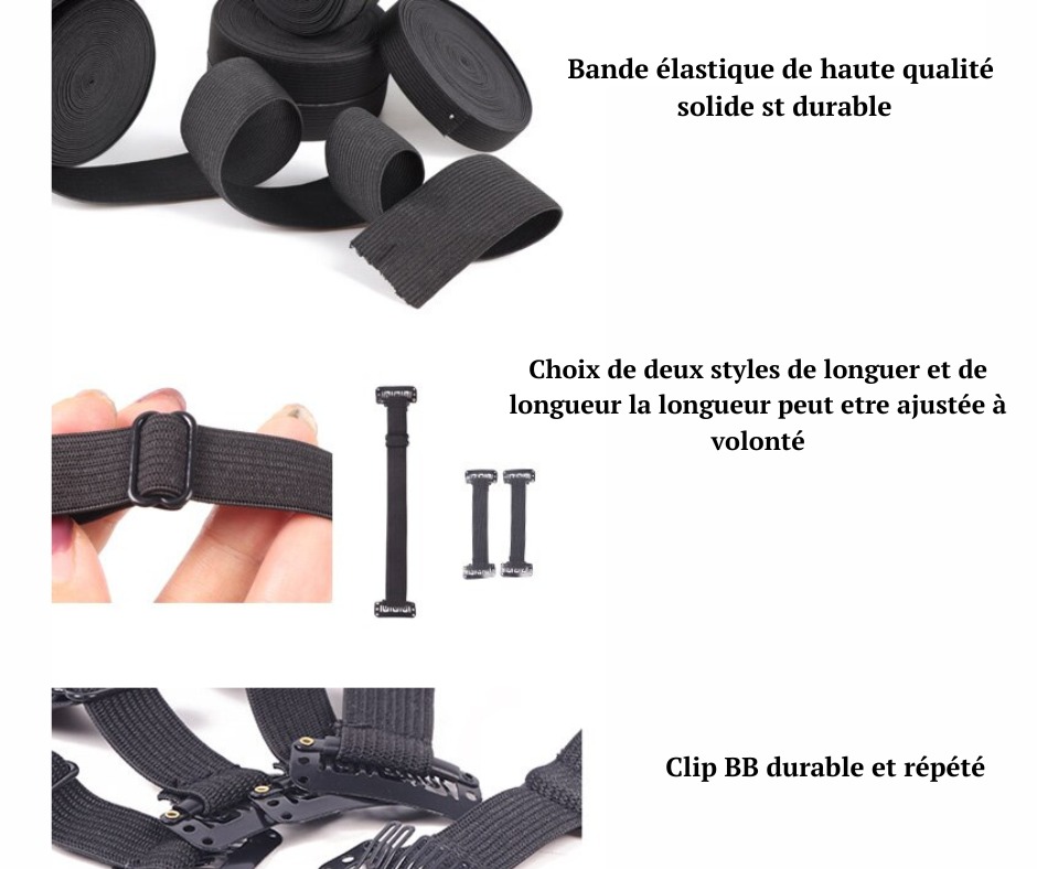 Bande De Levage Instantané Pour Le Visage Avec Bande Élastique Réglable Et Pince À Cheveux Pour Les Soins De La Peau Du Visage