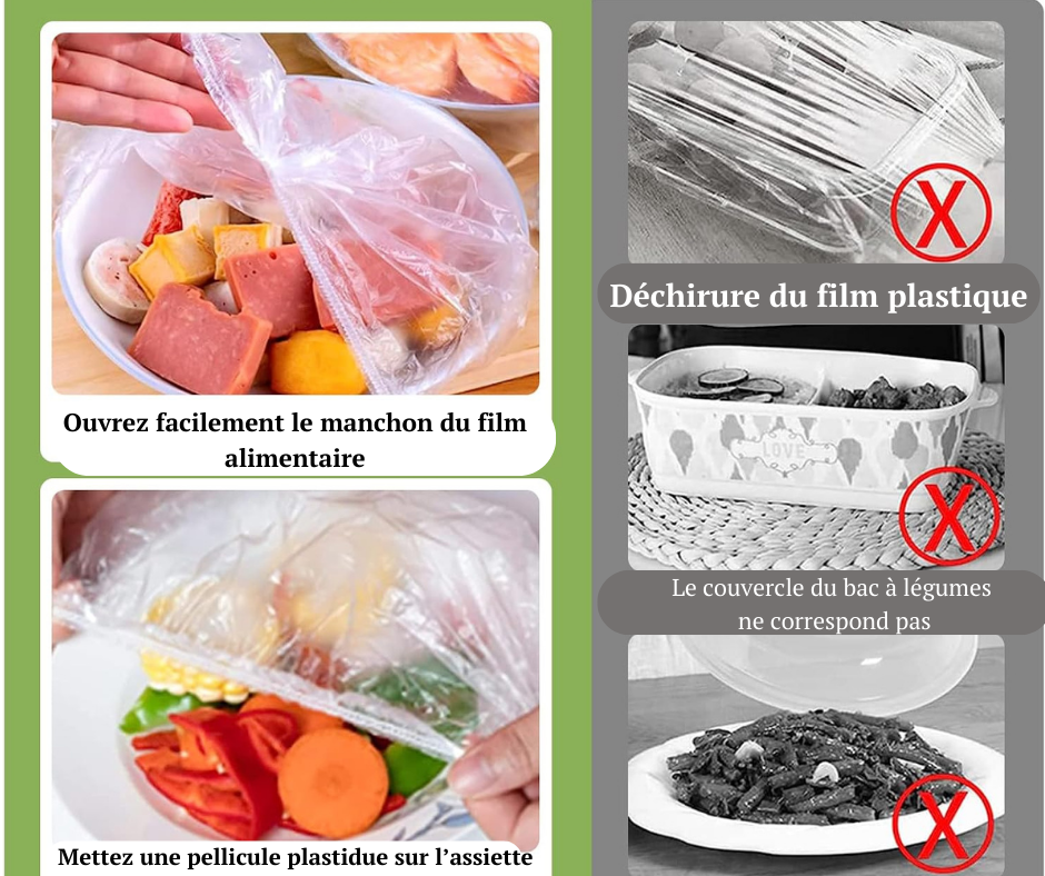(Soldes - 50%) Couvre Plat Biodegradable -100 piéces