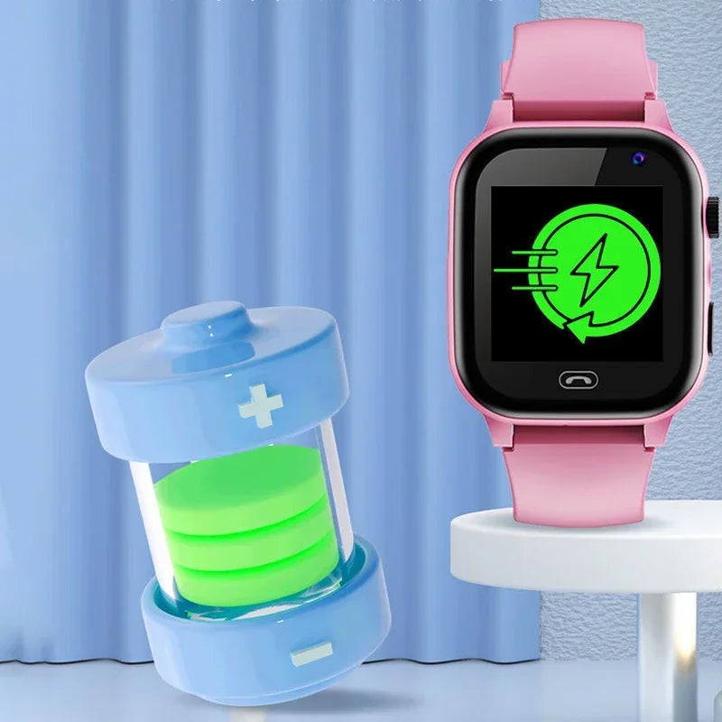 Xiaomi MIJIA Enfants 4G Montre Intelligente SOS GPS Localisation Carte SIM Appel Enfant SmartWatch Caméra Montre Étanche