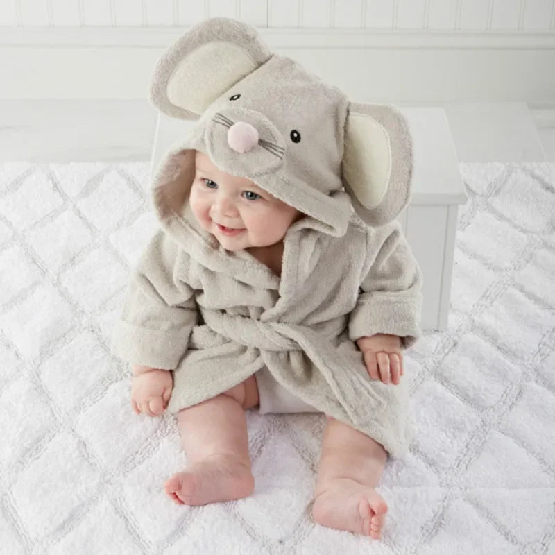 Bébé Peignoir À Capuche Serviette De Plage Pour Enfants Coton 6 m - 5 ans