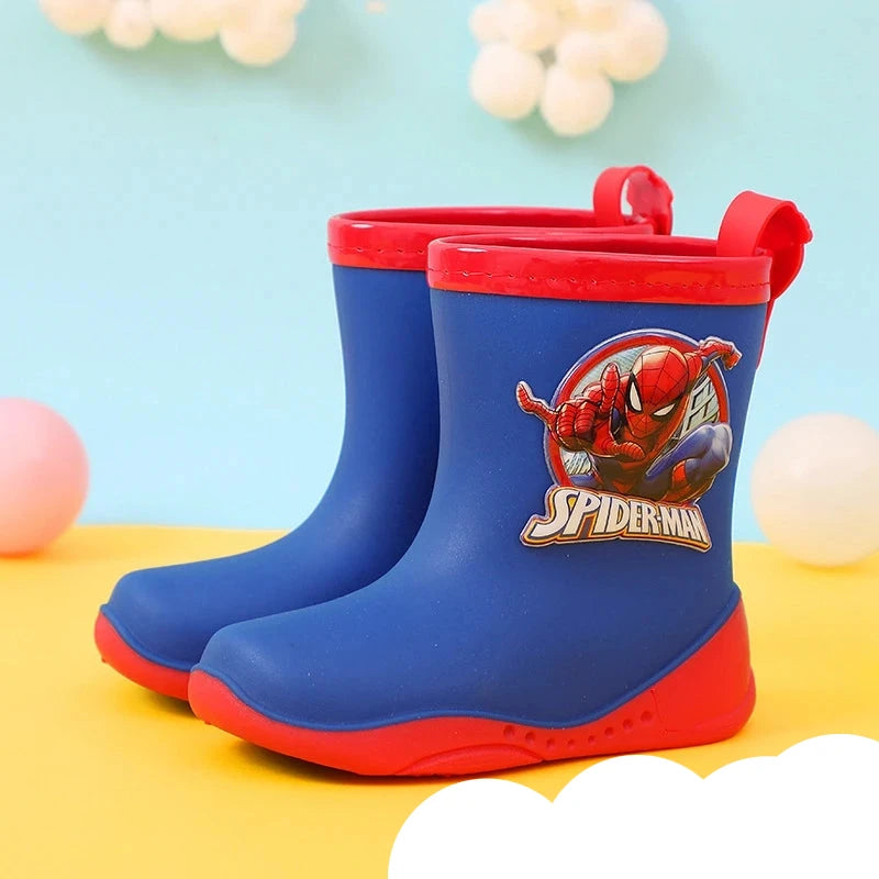 Bottes de pluie garçon bébé Dessin animé Spiderman , Printemps, Imperméable