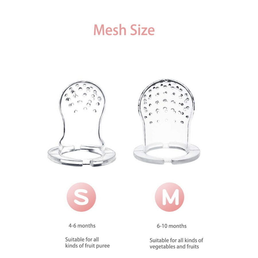 Sucette nourrisseur de fruits en Silicone pour bébé.
