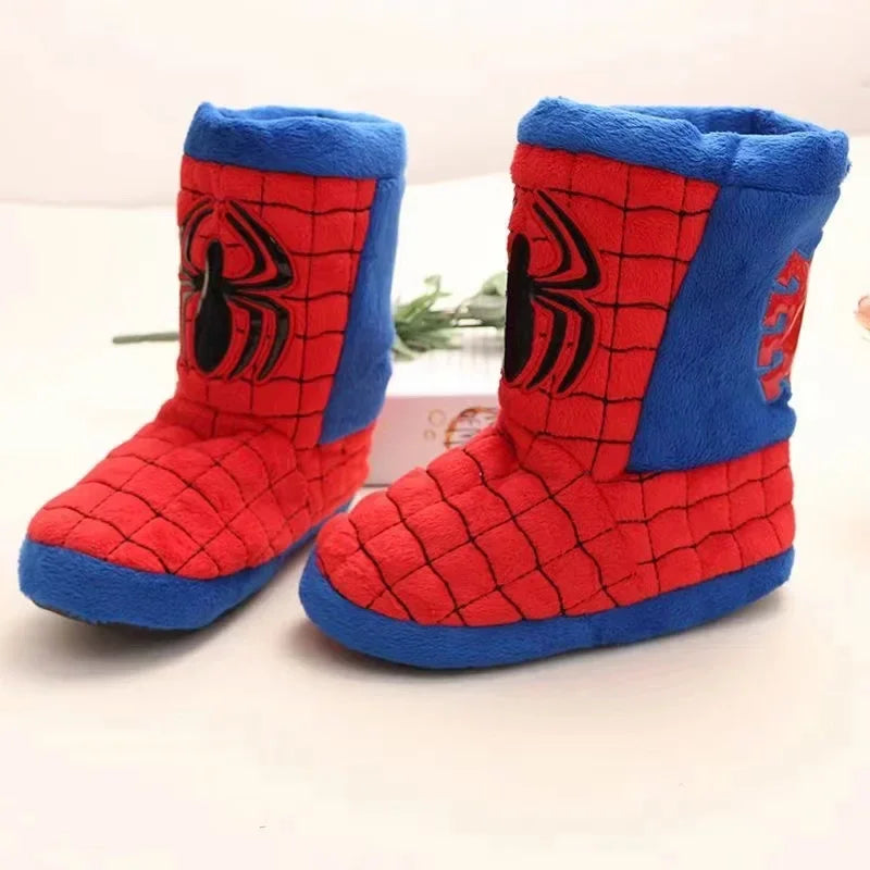 Pantoufles D’hiver Bébé Garçons Dessin Animé Disney Spiderman