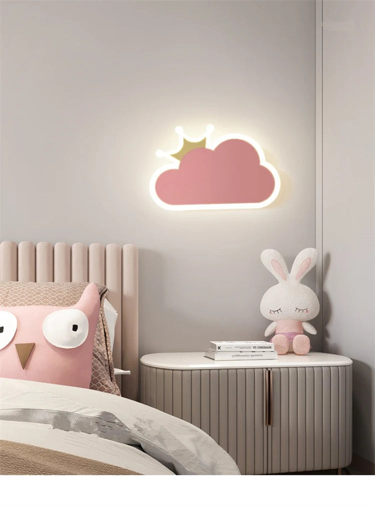 Applique murale de chambre d'enfants chambre de filles, rose
