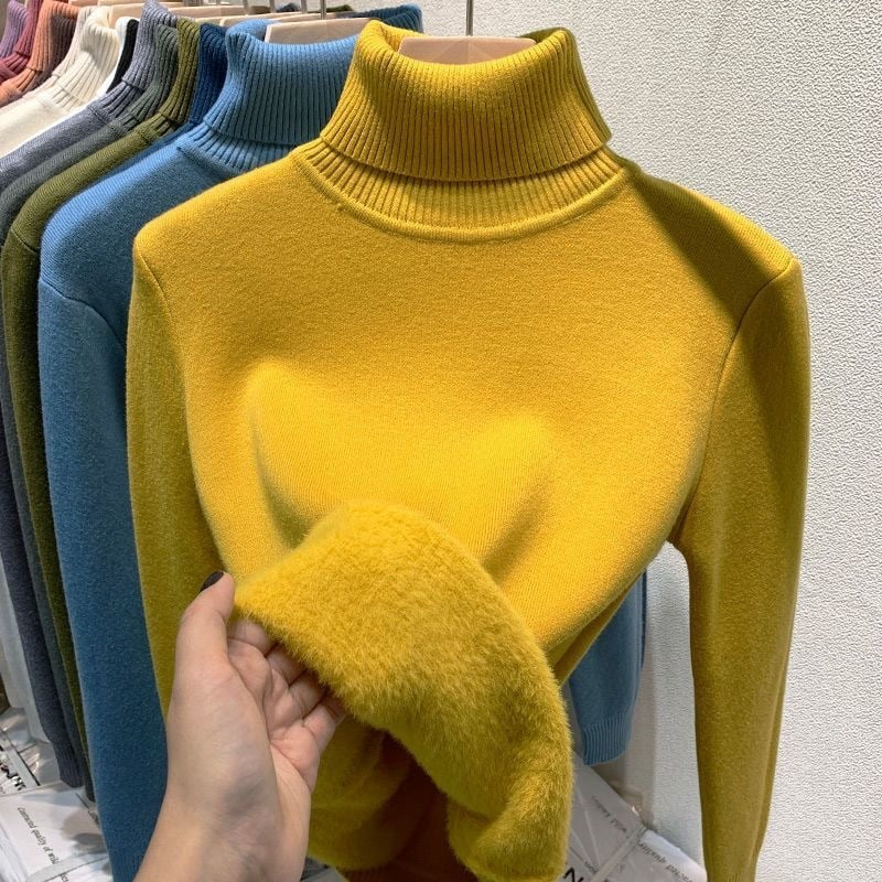 PULL COL ROULE FEMME