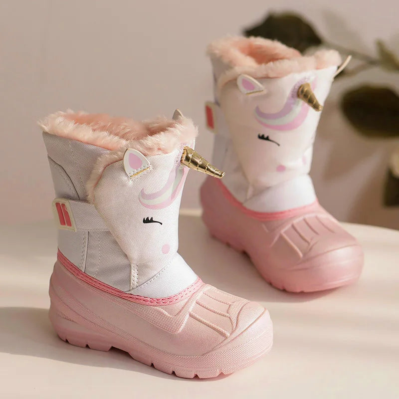 Botte de neige avec motifs imprimés pour fille bébé
