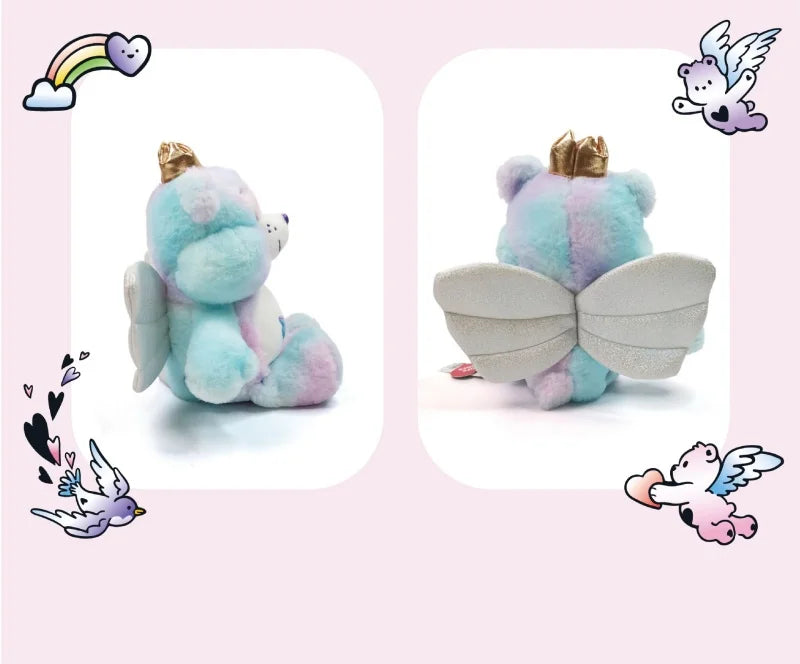 33cm Ours de Soin Avec Aile Peluche Jouets Dessin Animé Animaux Ange Ours En Peluche Poupées Douces Jouets Fille Garçons Cadeau