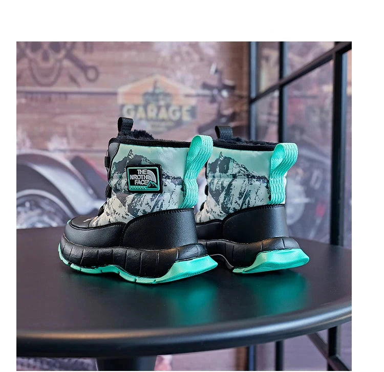 Bottes en peluche à tube intermédiaire pour enfants populaires pour enfants Garçons 27-36