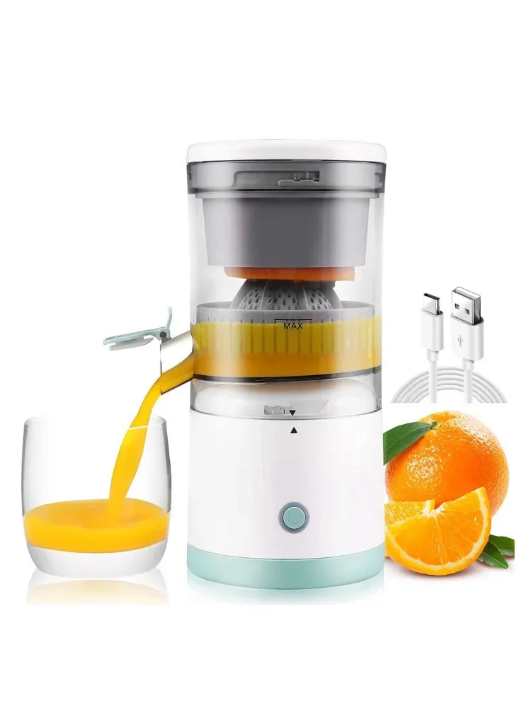 Tigrezy Multifonctionnel Presse Agrumes électrique, Presse Extracteur de Jus de Citron Oranges à Haut Rendement Pamplemousse Portable USB Rechargeable Presse Fruits Sans Fil pour Cuisine, Voyages