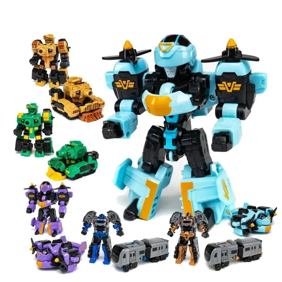 TUNJILOOL Tank Jouet Transformable Robot, Char Deformation Jouet de Voiture Enfant Transform for Kids de 6 7 8 9 10 Ans
