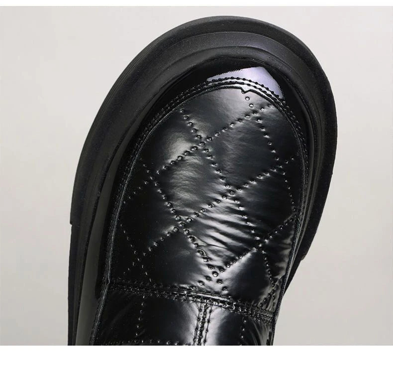 Bottes de neige en cuir