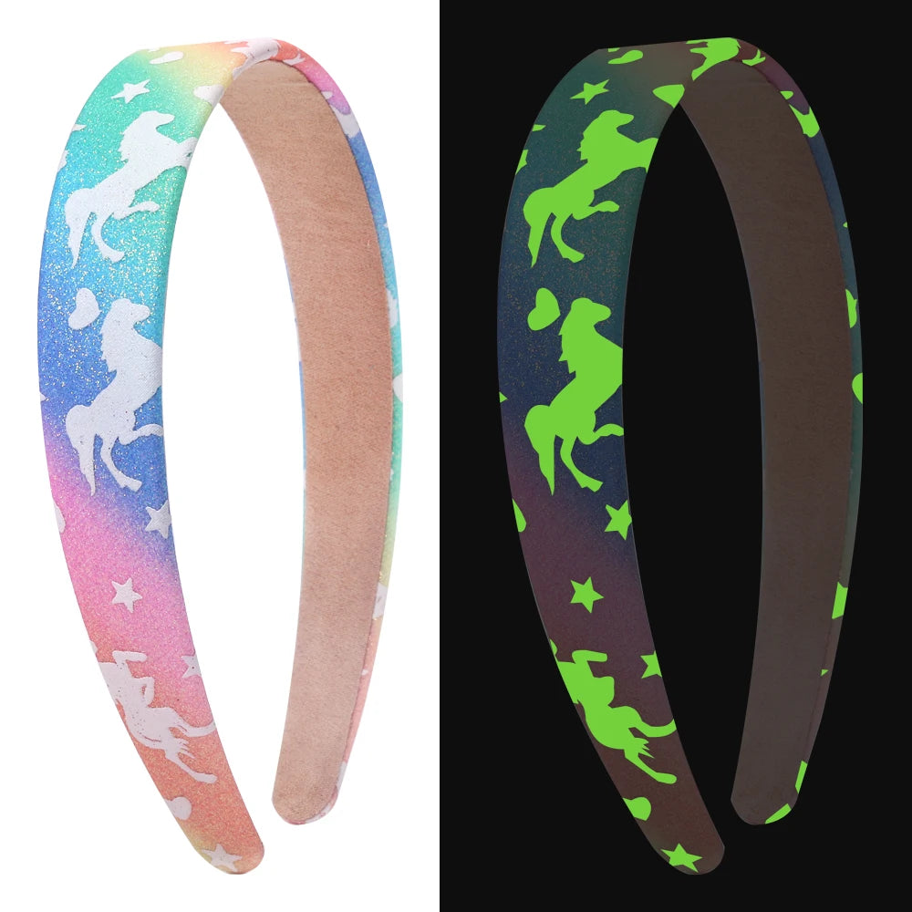 Bandeaux larges à motif étoile scintillante, cadeaux de fête pour enfants, accessoires pour cheveux, 2.5cm