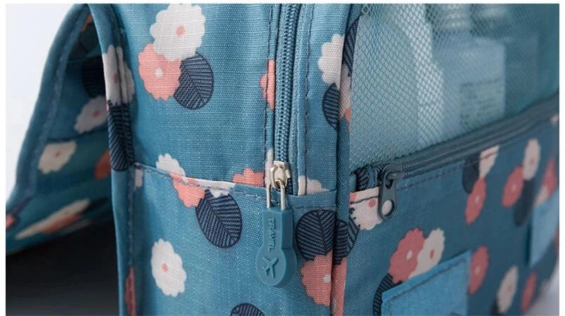AiQInu Sac Organisateur De Maquillage De Voyage En Nylon Femmes