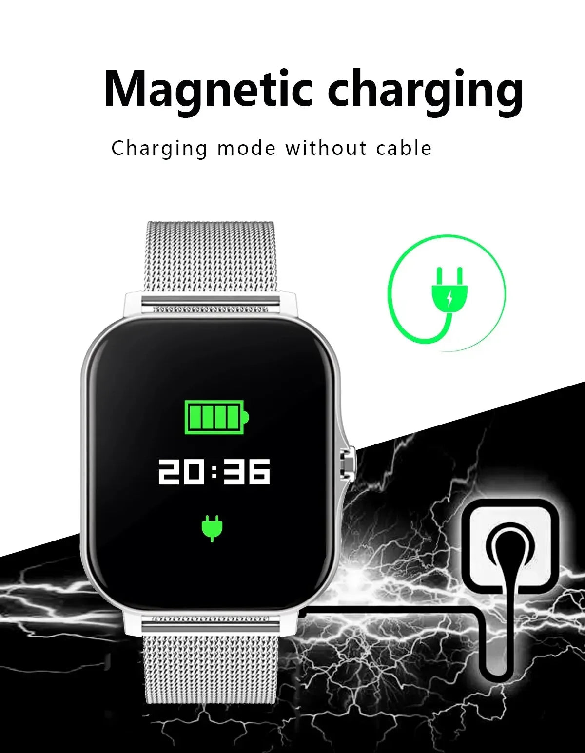 Xiaomi Vente Chaude Nouvelle Montre Intelligente Pour Hommes Femmes Plus Nouveau Sport SmartWatch Visages Bluetooth Appel Sports Fitness Téléphones Android iOS Pas Cher + Cadeau