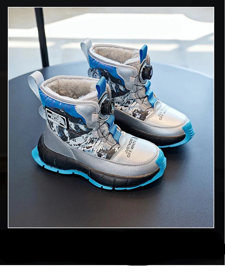Bottes en peluche à tube intermédiaire pour enfants populaires pour enfants Garçons 27-36