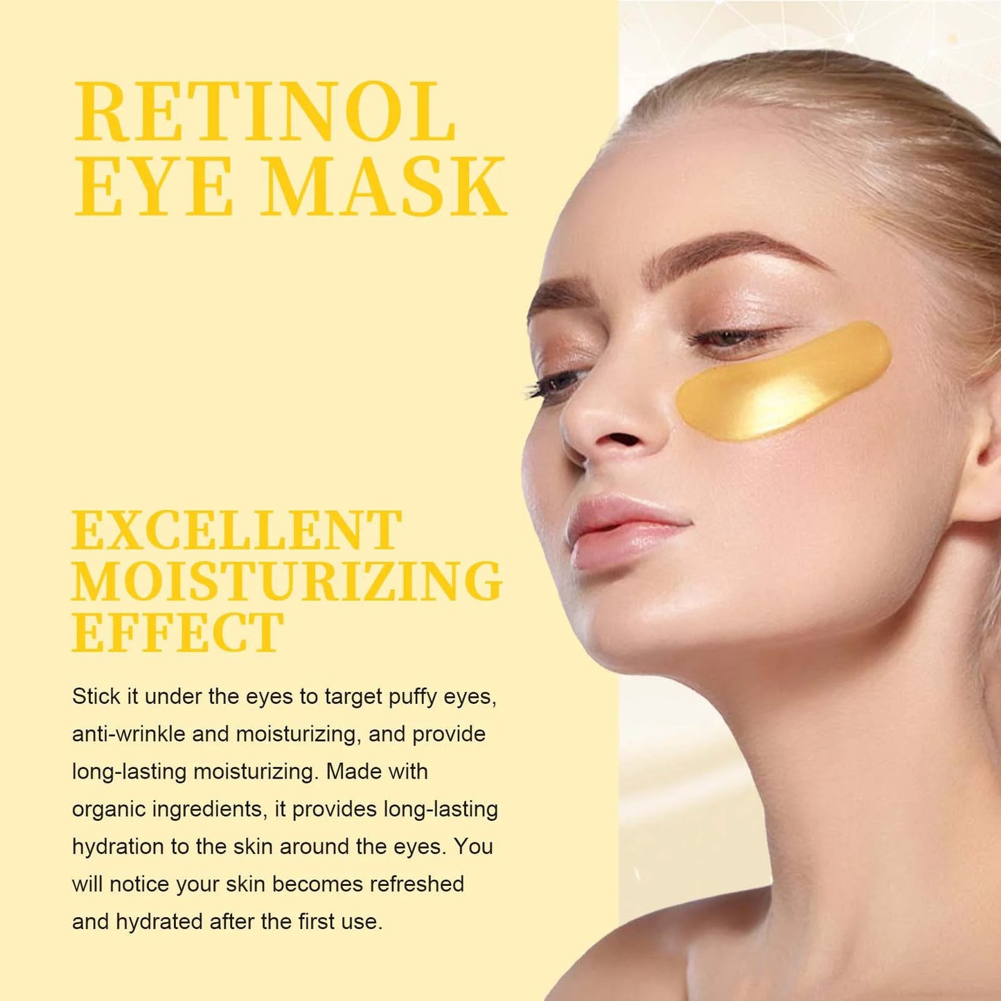 Patchs Pour Femme 120pcs , Masque pour les yeux au collagène