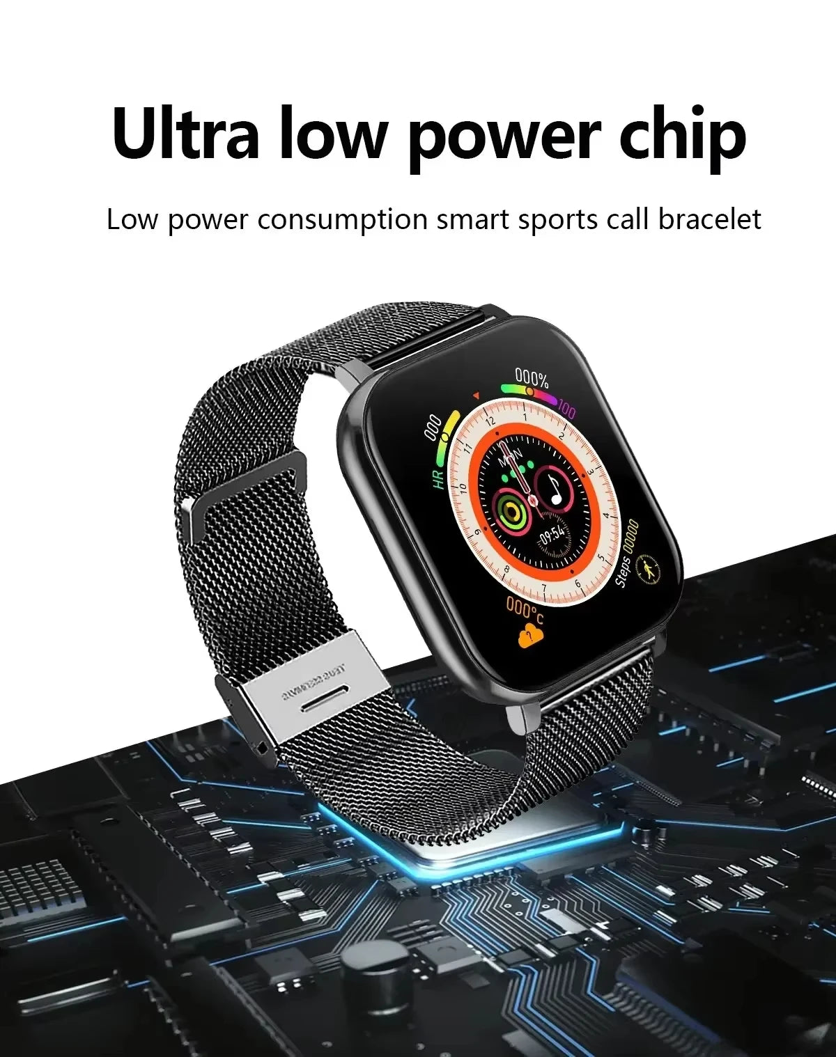 Xiaomi Smart Watch 2025 Android Cadeau Pour Homme Bluetooth Appel Smartwatch 2024 Cadran Tactile Musique Fitness Tracker Montres de sport + Écouteurphones Android IOS + Cadeau