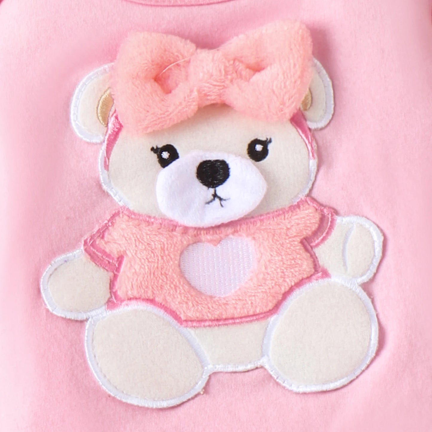 Ensemble haut et pantalon pour bébé fille, motif animal, doux, 2 pièces Rose - PatPat