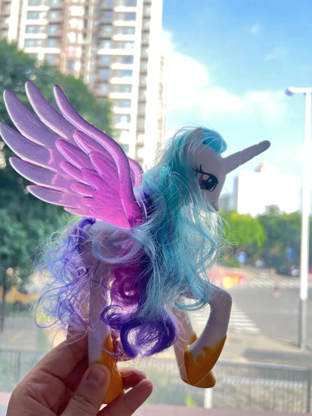 Bandai Figurines de Dessin Animé My Little Pony Scootaloo, Sweetie Pepper, Modèles d'Action, Statue de Beurre