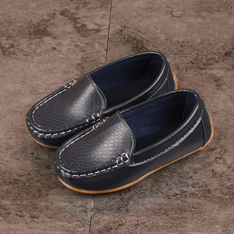 Mocassins de cuir garçon -taille 21-38