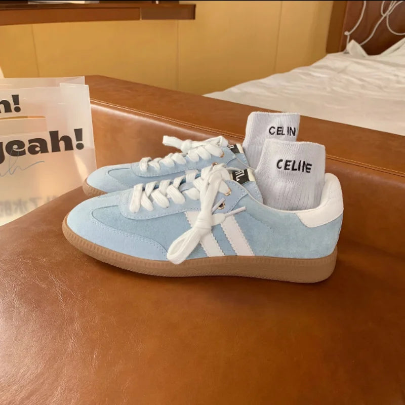 Cuir Mode Rétro Polyvalent En Plein Air Femmes Plat Allemand