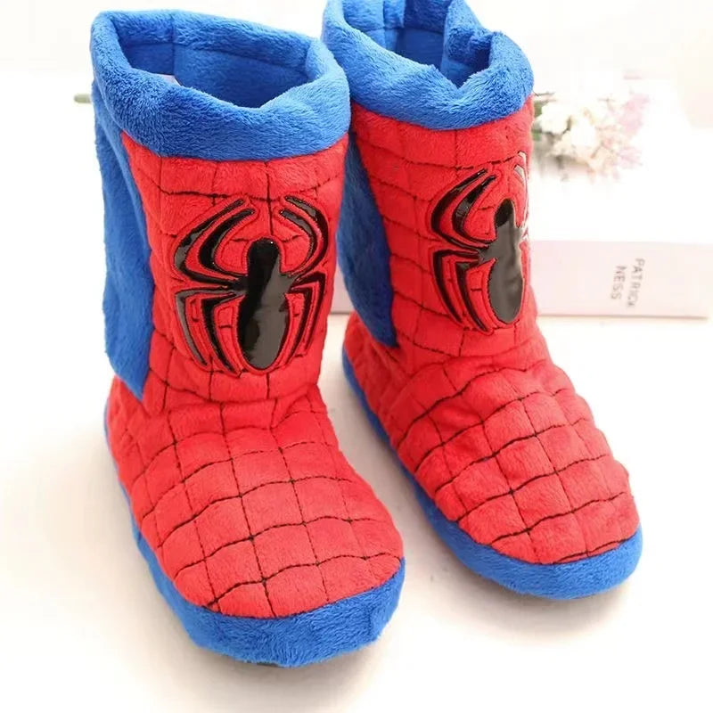 Pantoufles D’hiver Bébé Garçons Dessin Animé Disney Spiderman