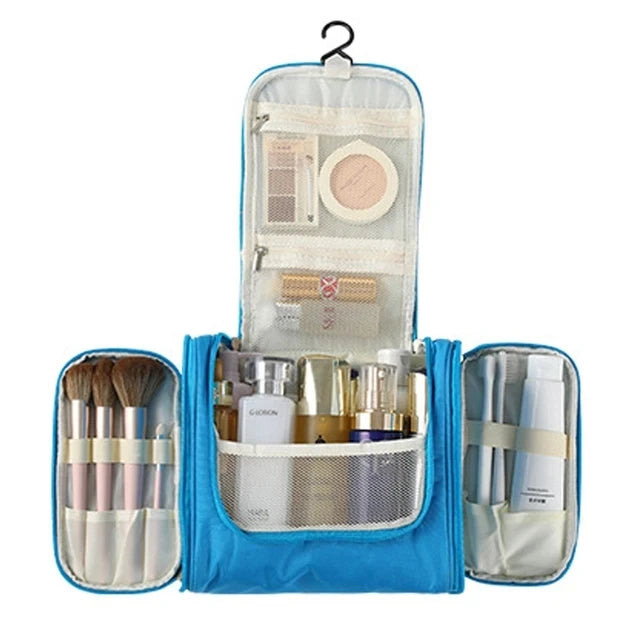 Nouveau Sac Organisateur De Maquillage De Voyage En Nylon Femmes Sac Cosmétique Suspendu Voyage Maquillage Sacs De Lavage Trousse De Toilette Organisateur
