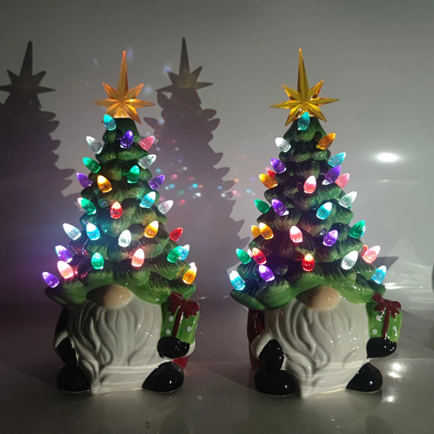 Décorations de Noël 6,3 pouces Lumières multicolores