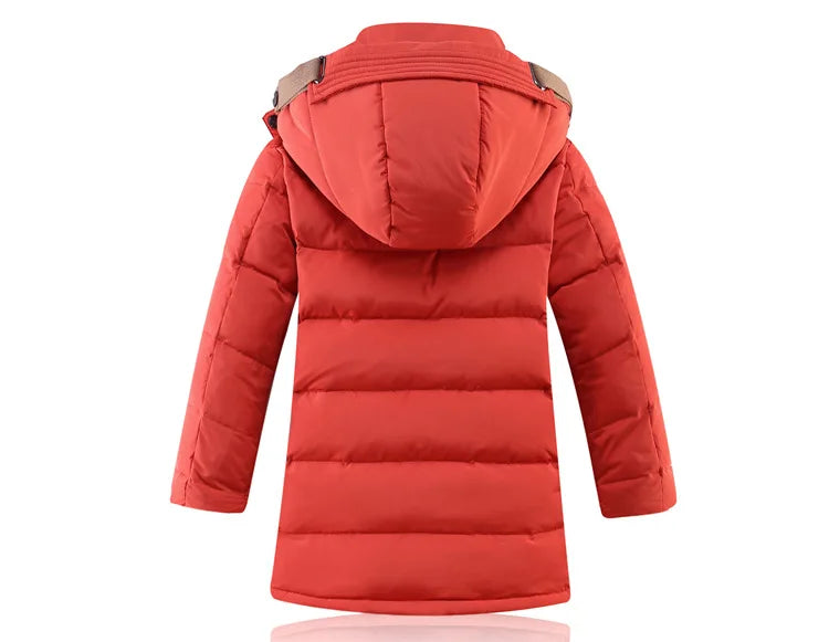 Manteau long et épais en duvet pour garçon , vêtement d'extérieur pour l'hiver