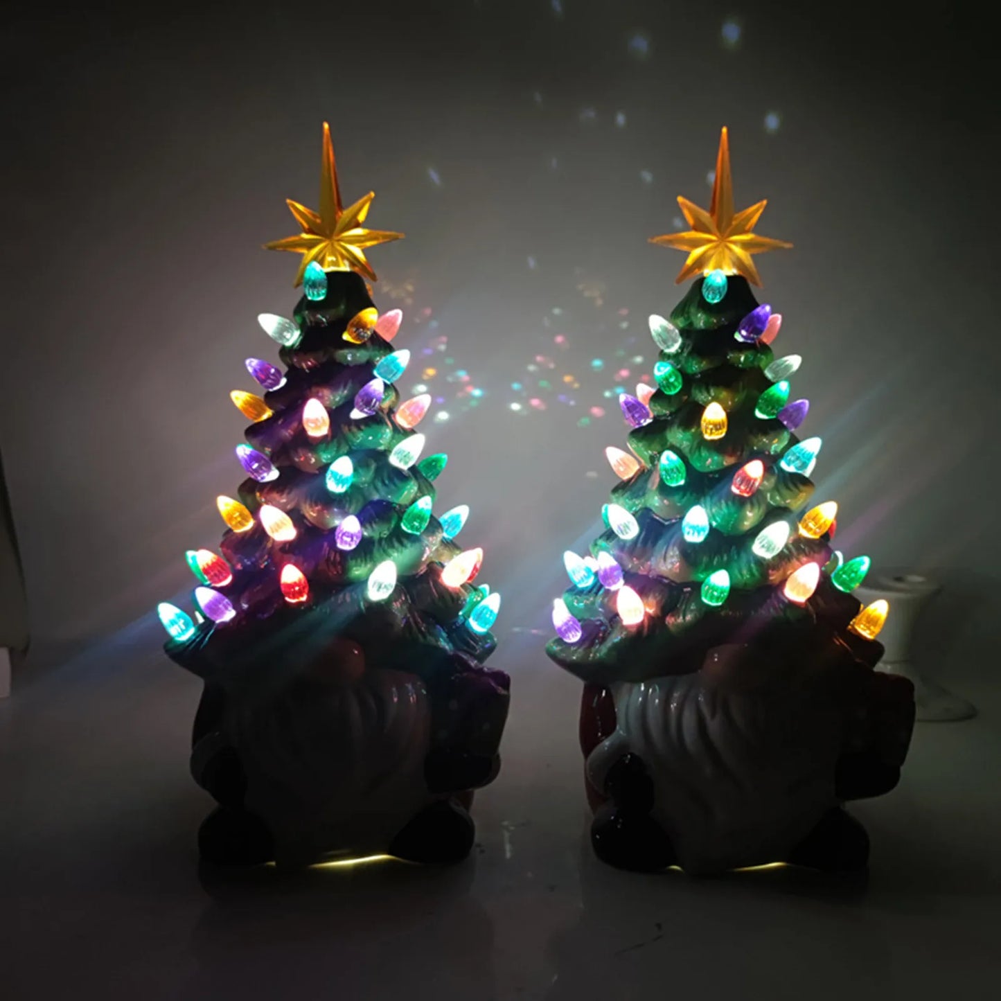 Décorations de Noël 6,3 pouces Lumières multicolores