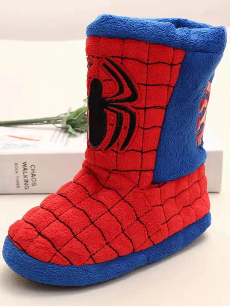 Pantoufles D’hiver Bébé Garçons Dessin Animé Disney Spiderman