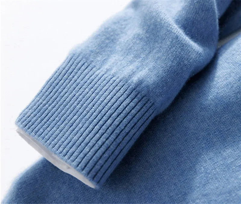 Cachemire chaud mélangé épais pull hommes pull vêtements de luxe automne hiver